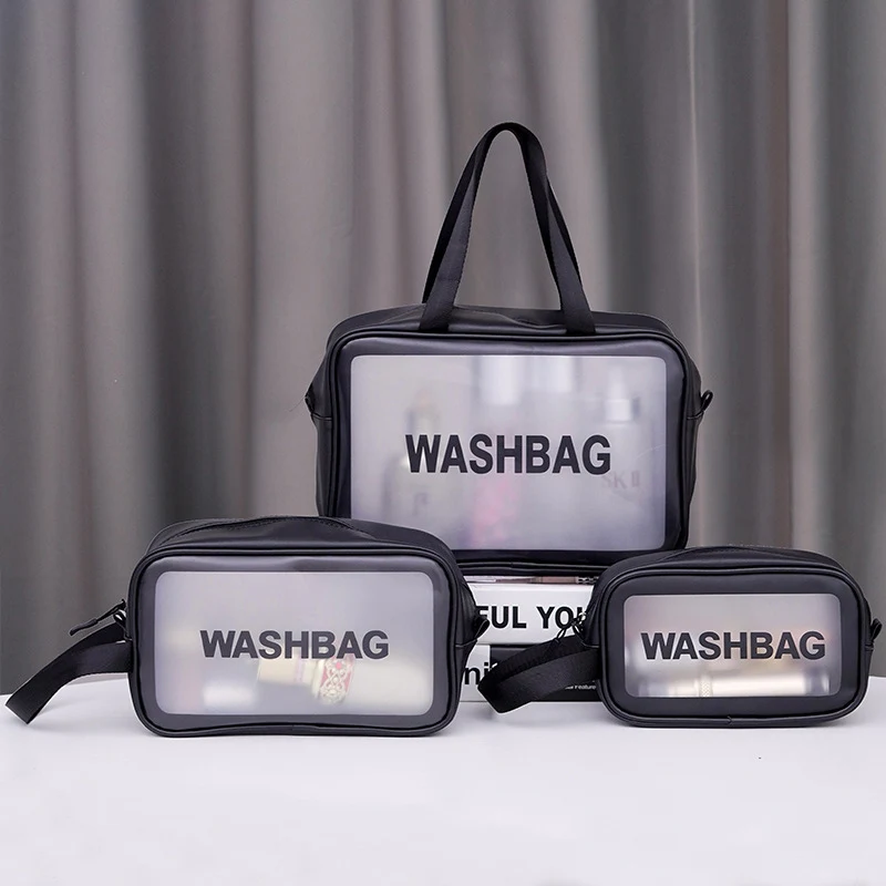 Waterproof, Transparent Cosmetic Bag Large Capacity Wash Bag 1