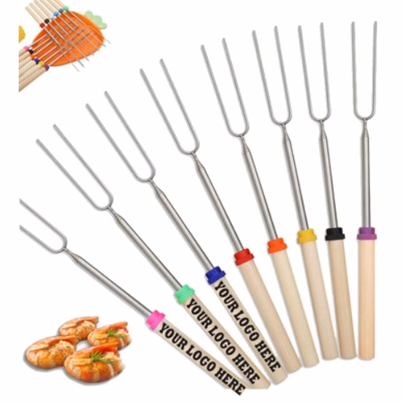 Telescopic Metal Barbecue Roasting Fork