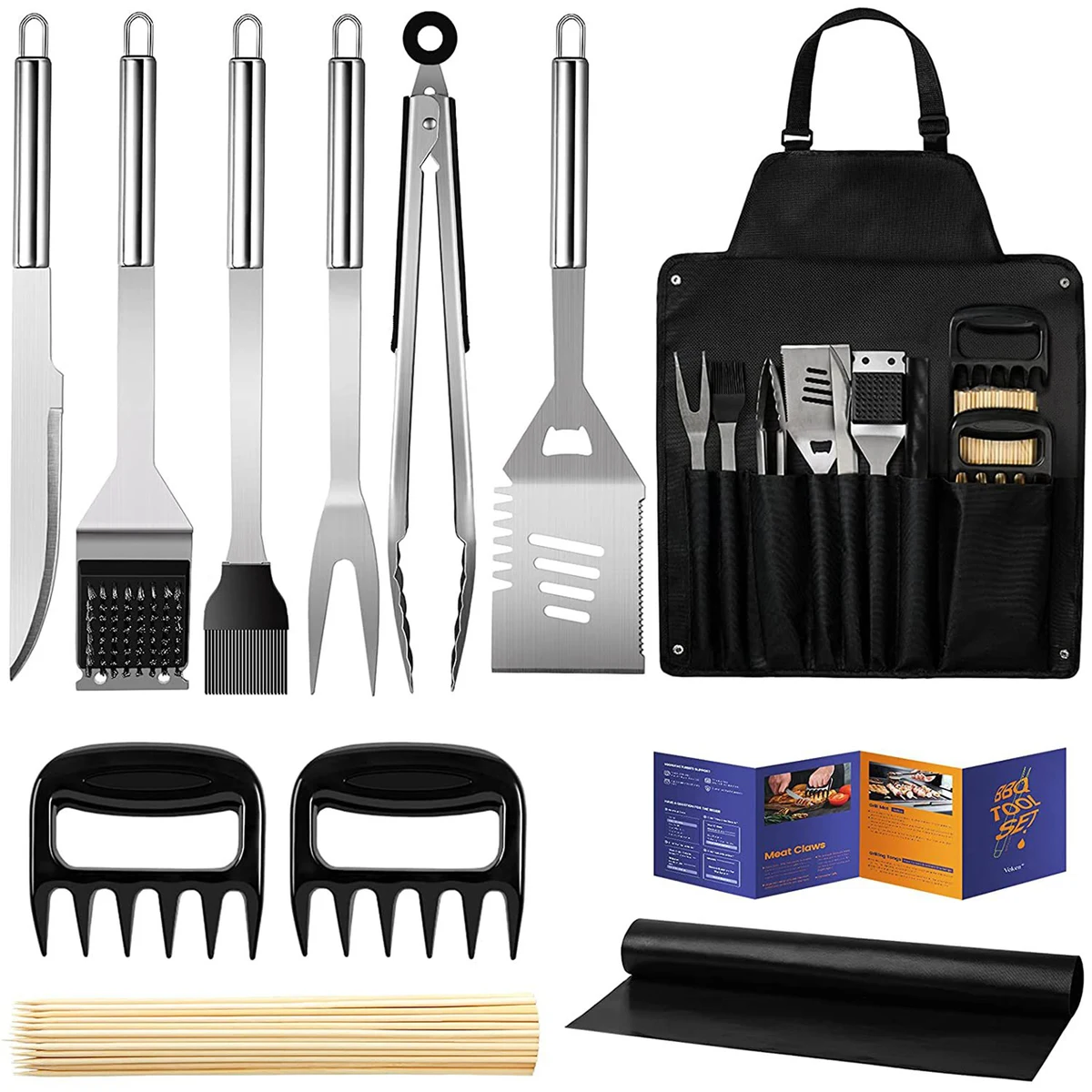Stainless Steel BBQ Grill Utensils Set 1
