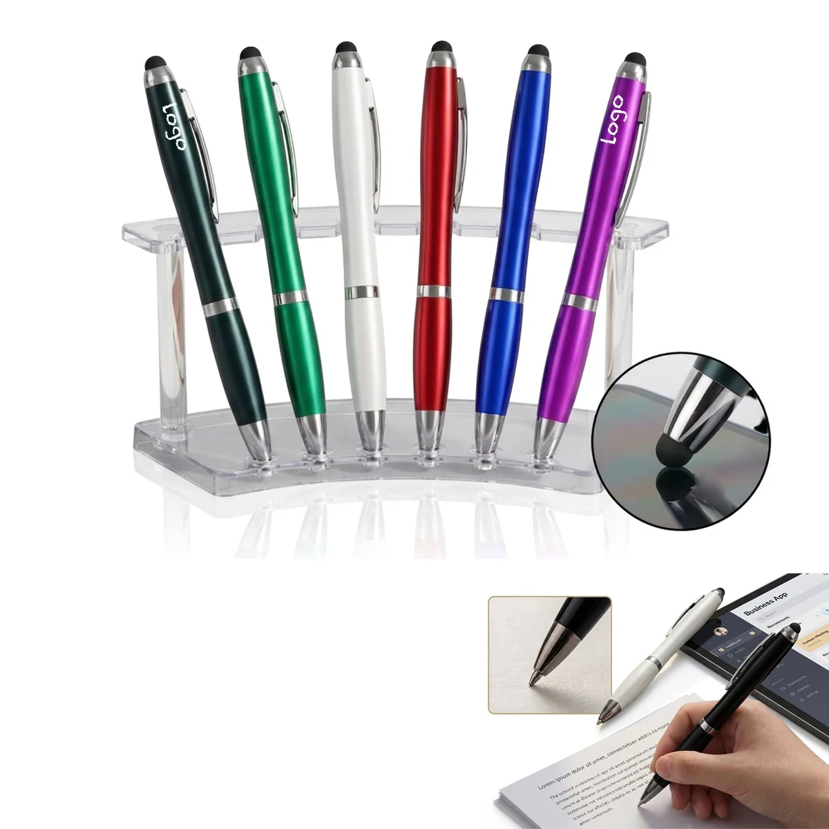 Contoured Stylus Ballpoint Pen 1
