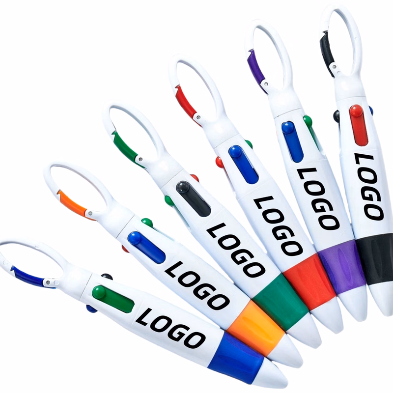 4-Color Mountaineer Buckle Plastic Pen
