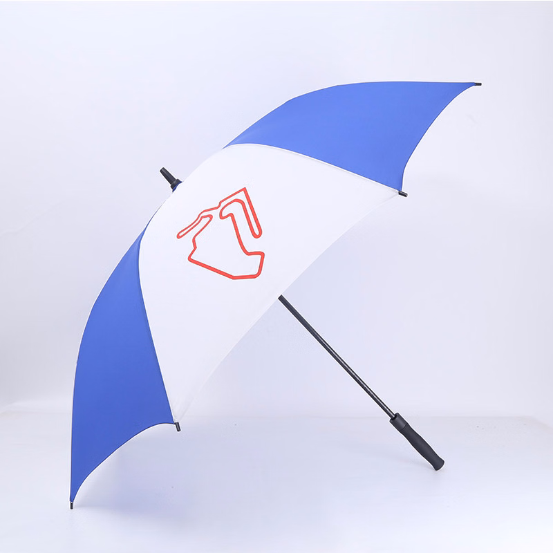 Blue and White Umbrella