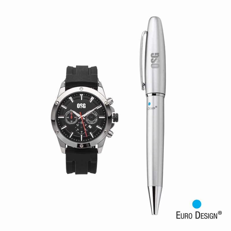Euro Design® Bernau Watch/Pen Set