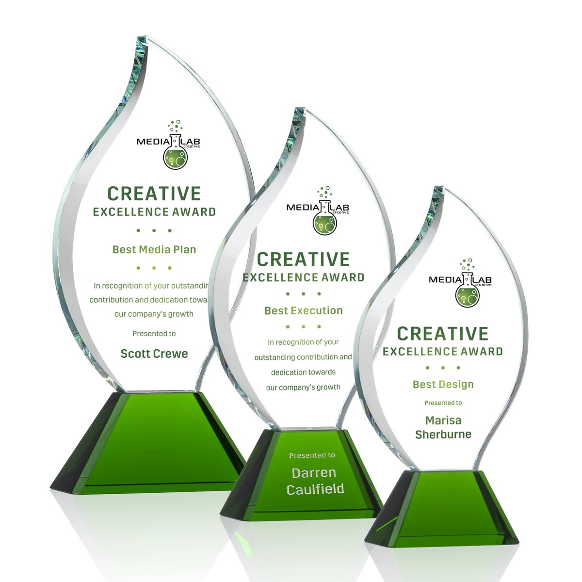 Norina Flame VividPrint™ Award - Green 1