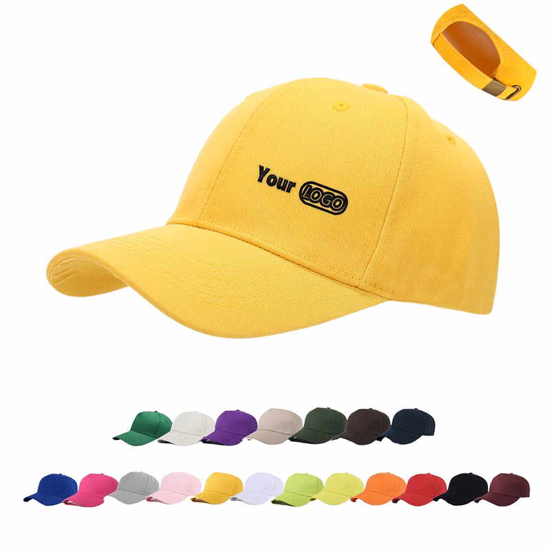 Custom Logo Adjustable 6 Panel Baseball Cap