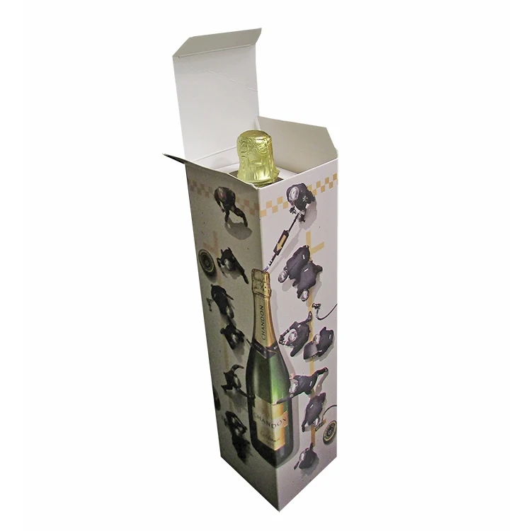 3 1/2" x 3 1/2" x 12 3/4" - Chipboard Champagne Box 1