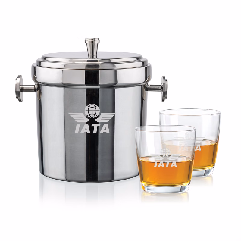 Milano Ice Bucket & Carberry On-the-Rocks Set