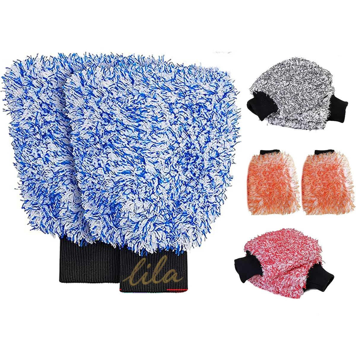 Microfiber Scratch Free Car Wash Gloves 1