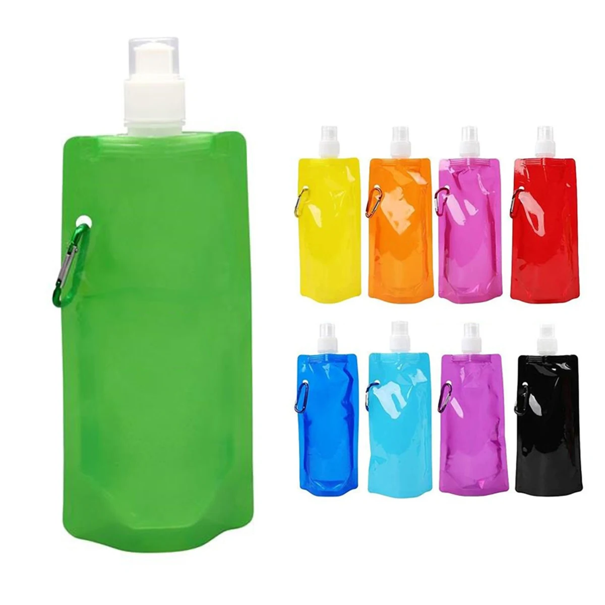 16 Oz PE Flat Water Bottle 1