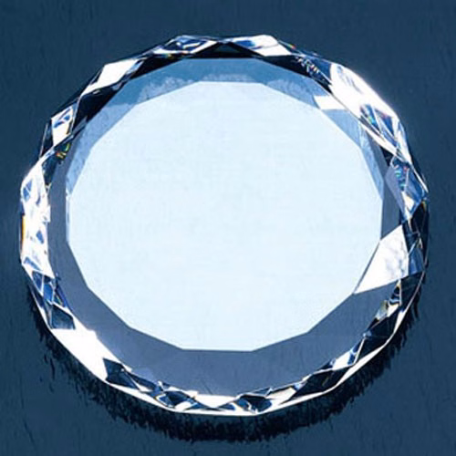 ROUND GEM-CUT PAPERWEIGHT