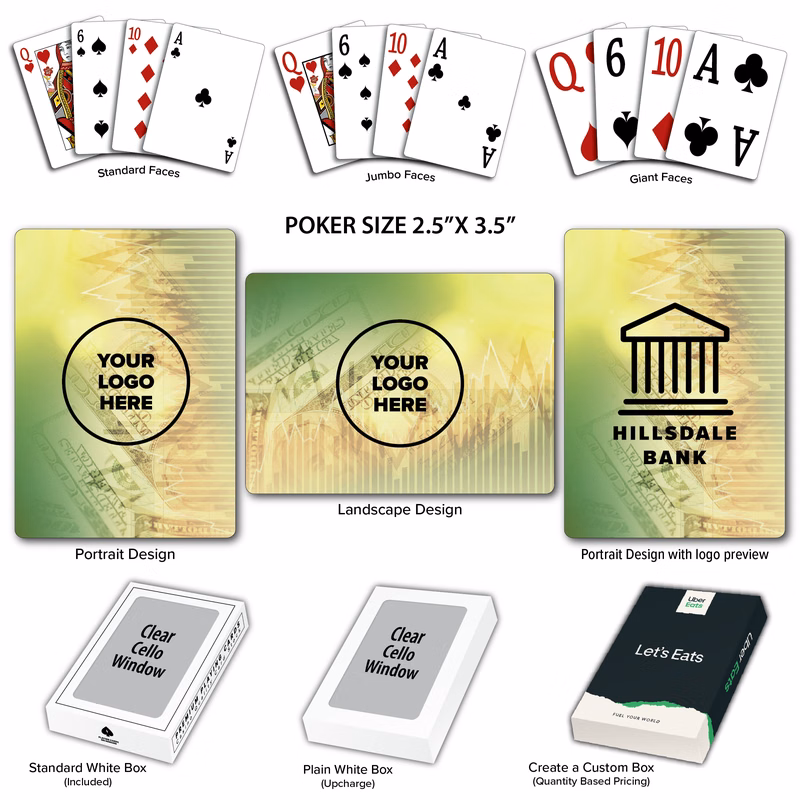 Financial Theme Poker Size Playing Cards