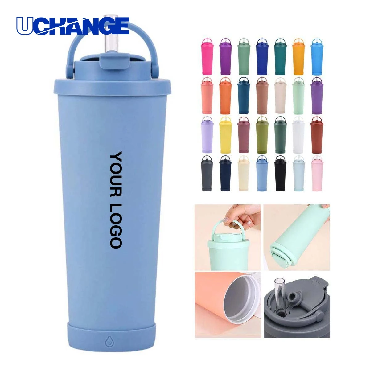 Stainless Steel Drink Cup Drinkware with Two Lid Options 1