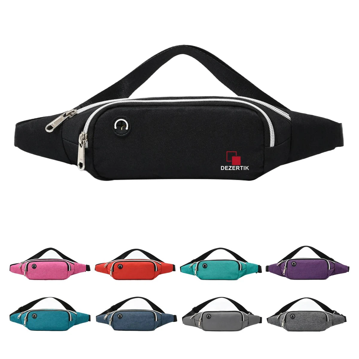 Oxford Sports Fanny Pack Belt Bag With Earphone Port 1