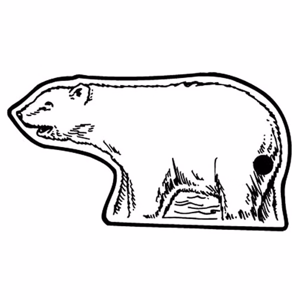Polar Bear Key Tag (Spot Color)