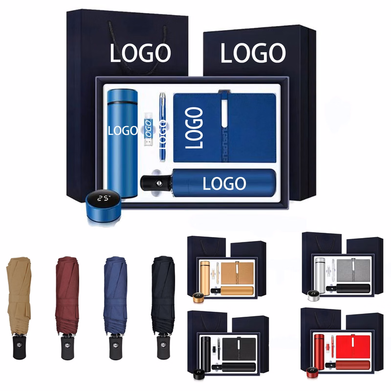Business Gift Set W/ Cup Umbrella Notebook Pen