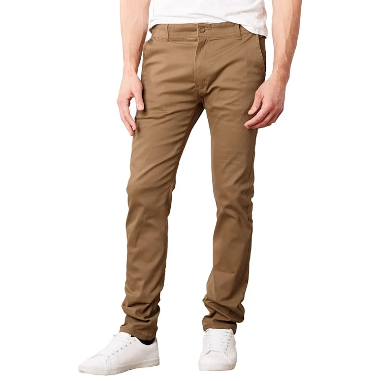 Super Stretch Slim Pants - Dark Khaki 32 x 30 1