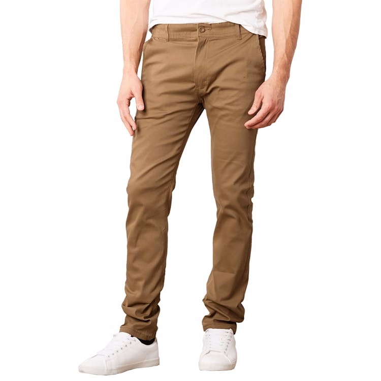 Super Stretch Slim Pants - Dark Khaki 32 x 30