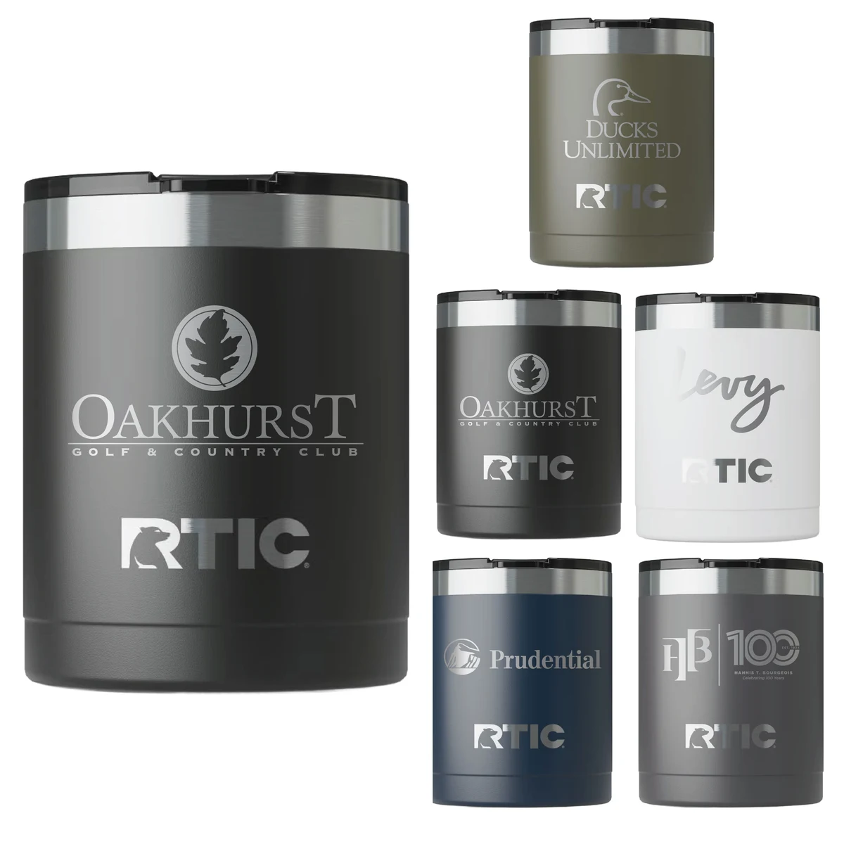 RTIC 12oz Stainless Steel Ceramic-Lined Lowball Tumblers 1