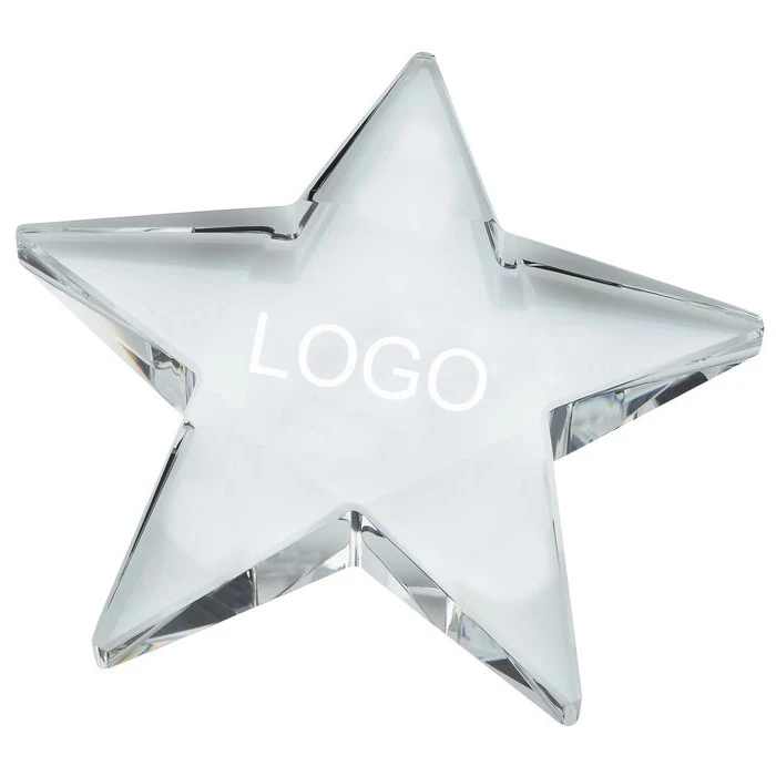 Crystal Star Paperweight 1