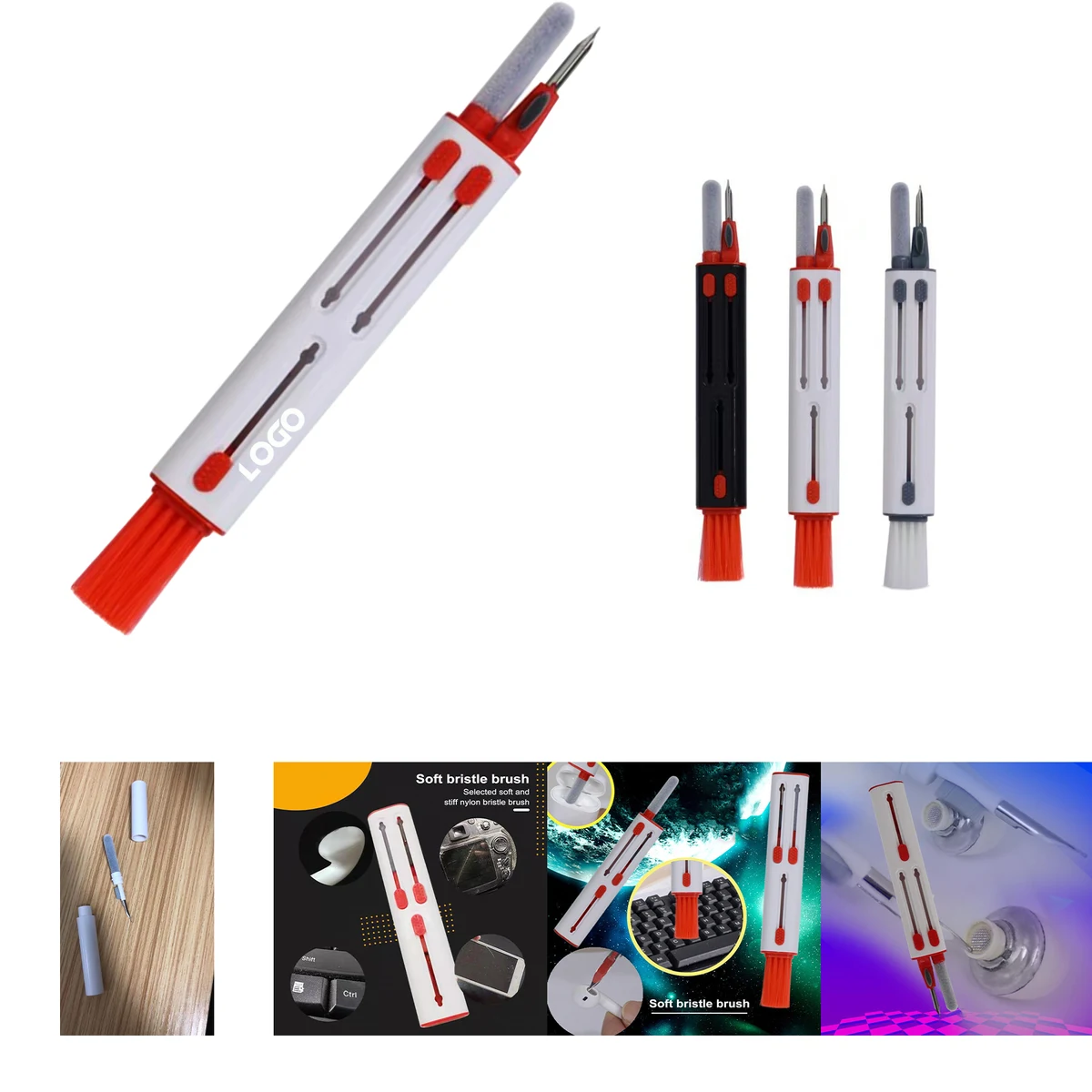 5-in-1 Multifunctional Keyboard Wireless Earphones Cleaning Kit 1