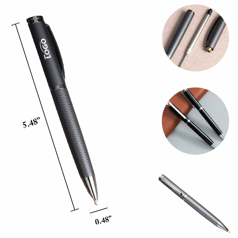 MOQ10 Metal Retractable Ballpoint Pen Business Gift
