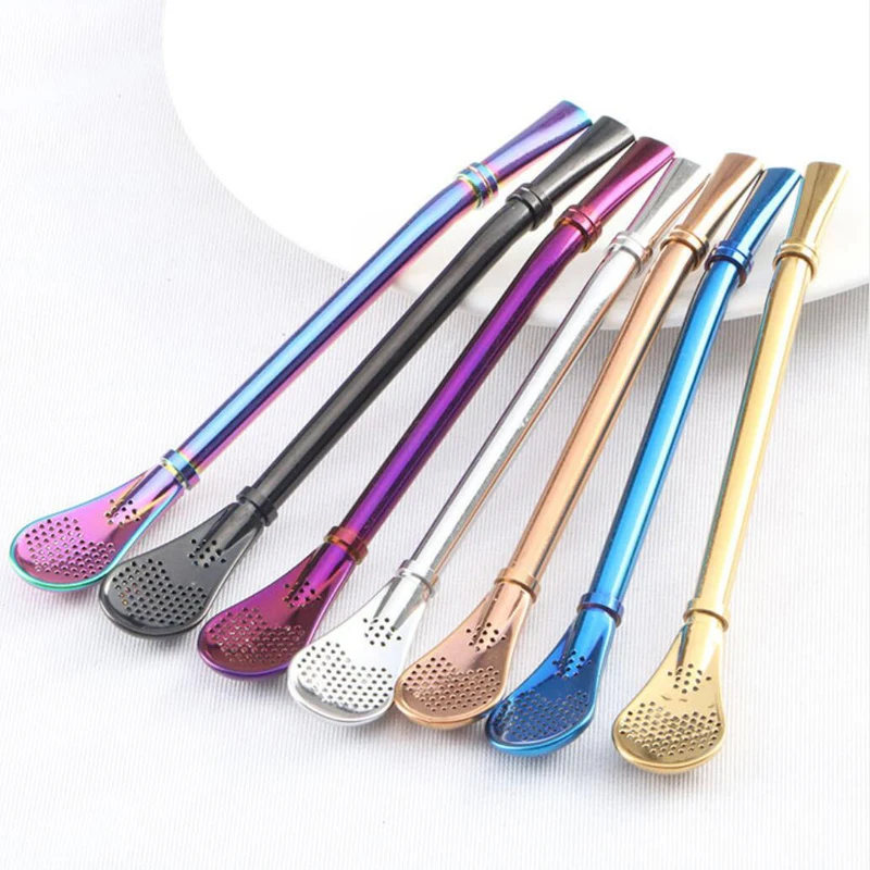 Stainless Steel Straws Spoon 1