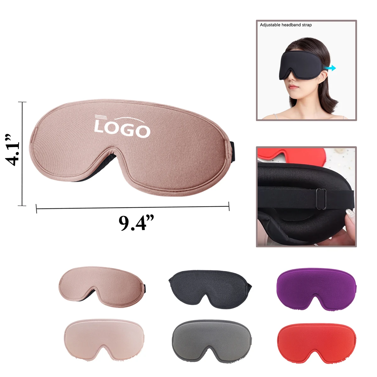 MOQ100 Ultra Light 3D Comfort Sleep Mask 1