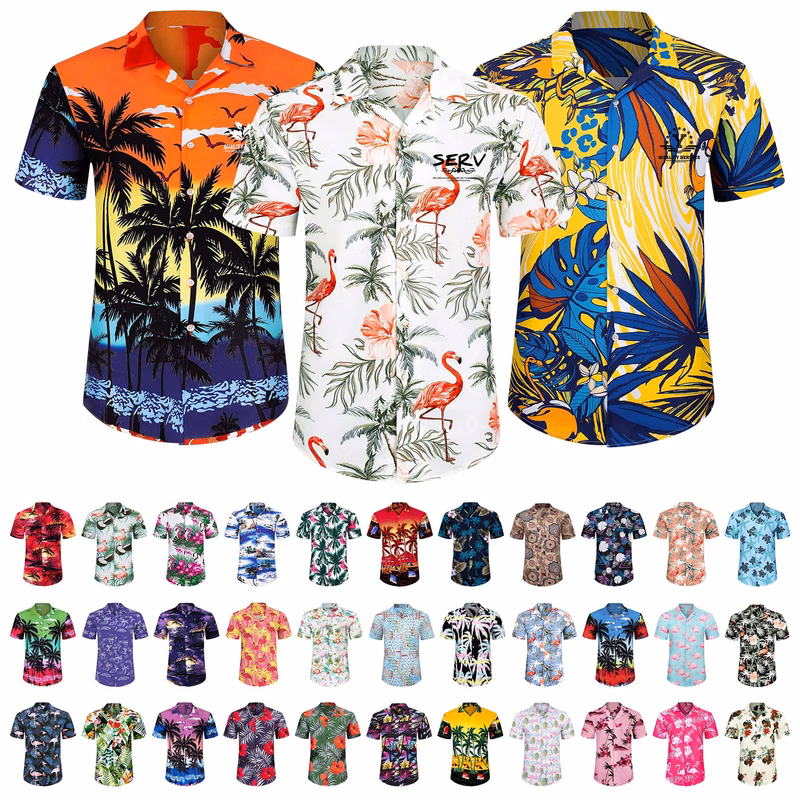 Mens Hawaiian Short Sleeve Shirt
