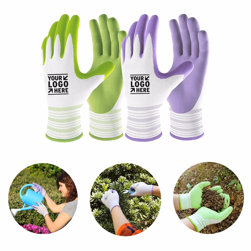 Breathable Rubber Coated Yard Garden Gloves