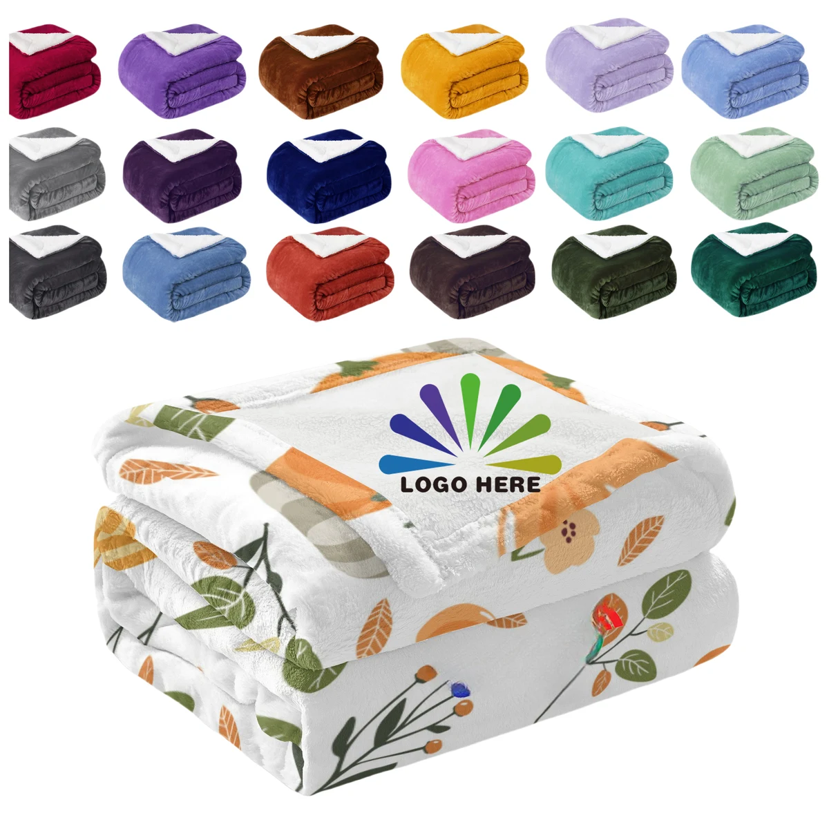 Microfiber Flannel Fleece Blanket MOQ1 1