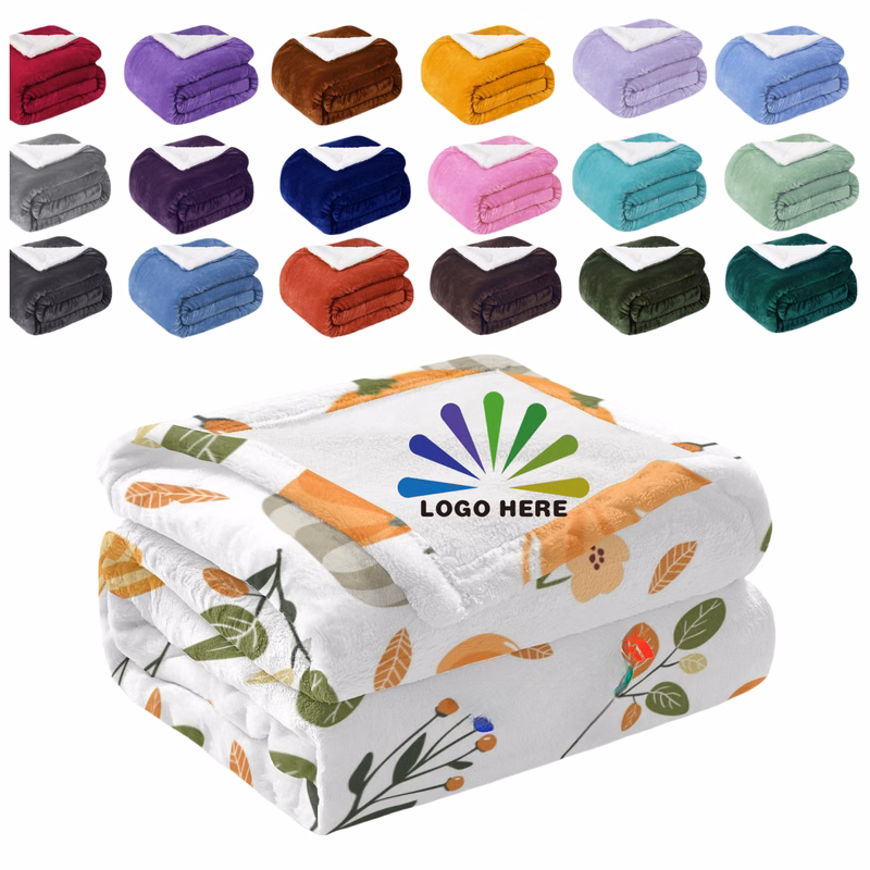 Microfiber Flannel Fleece Blanket MOQ1