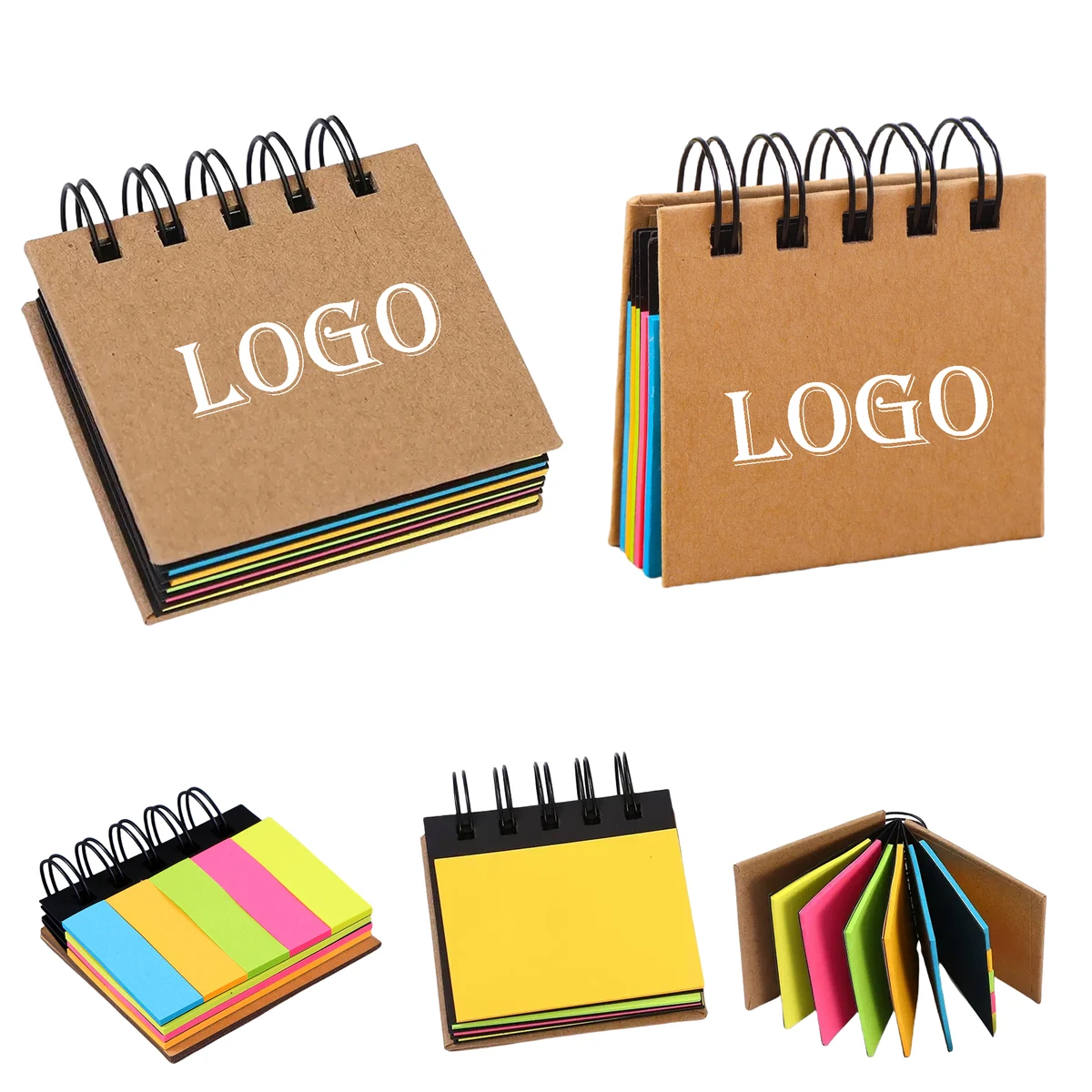 Spiral Bound Mini Sticky Notes MOQ50 1