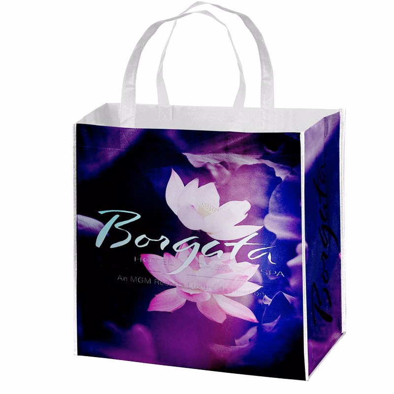 Large - 18x15x7 Full Color Laminated Tote Bag