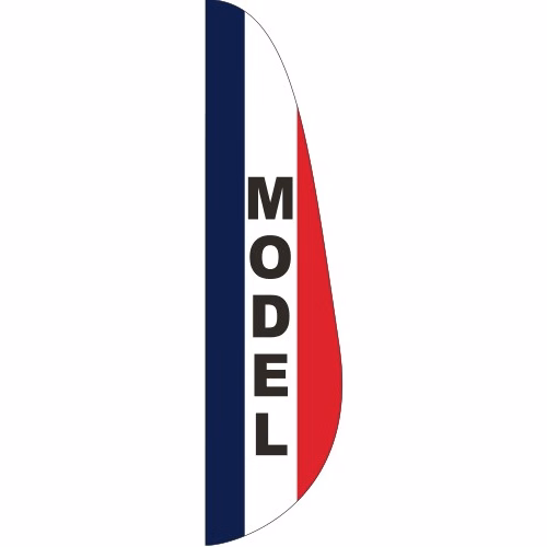"MODEL" 3' x 12' Message Feather Flag
