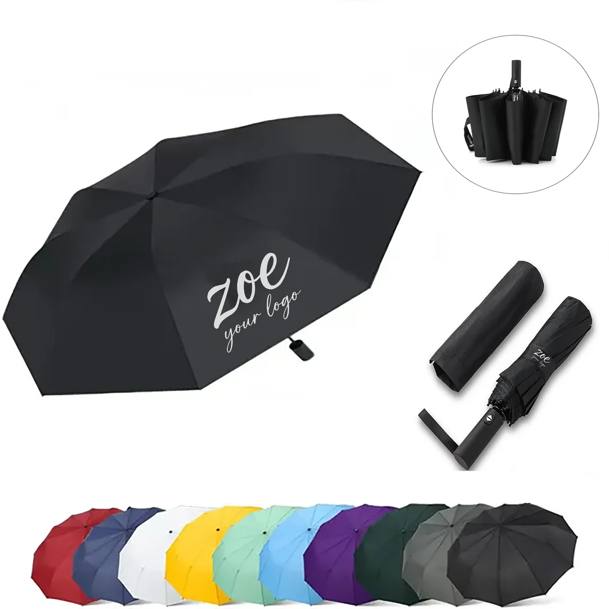 Automatic Folding Umbrella UV Protection MOQ 50 1