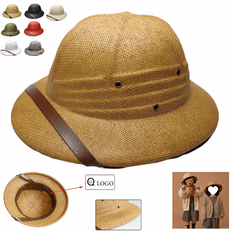 Kids' Summer Riding Sun Protective Straw Hat