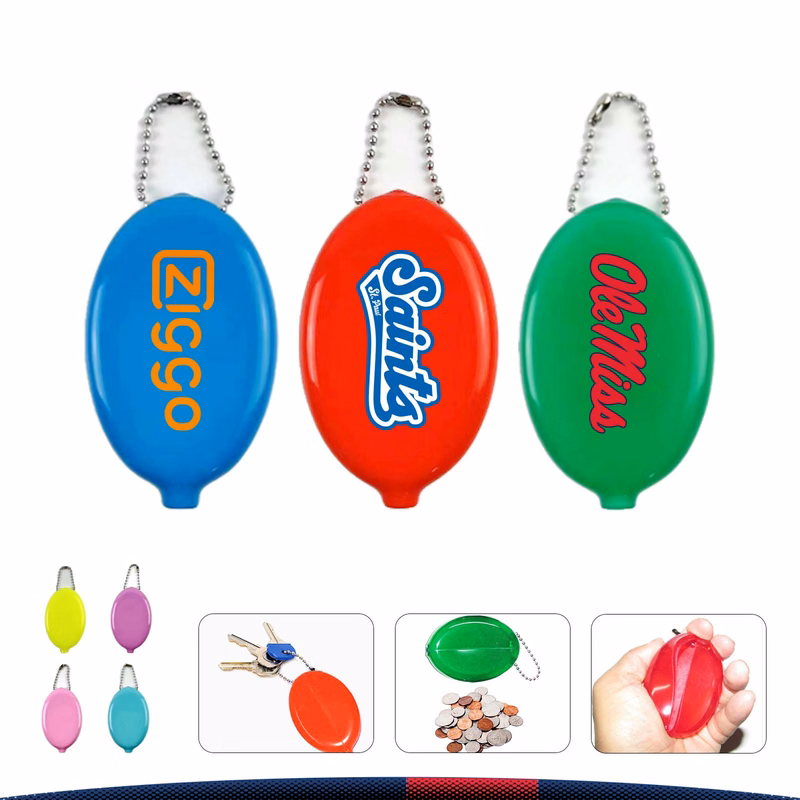 Oval Squeeze Coin Bag