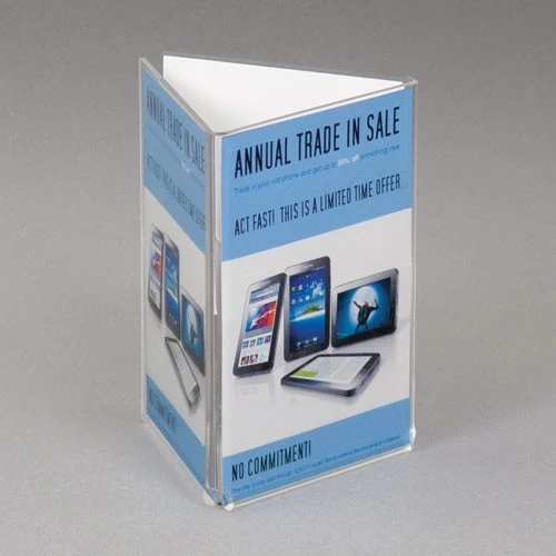 Tri-Fold Countertop Sign Holder 1