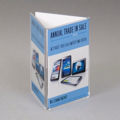 Tri-Fold Countertop Sign Holder