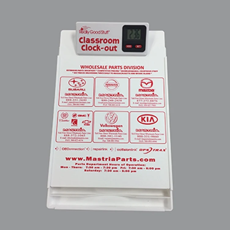 Letter Size Clipboard w/ Storage Box & Clock Clip 1