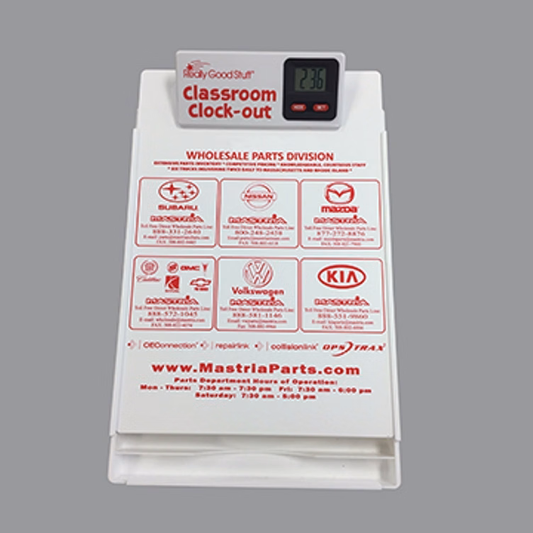 Letter Size Clipboard w/ Storage Box & Clock Clip