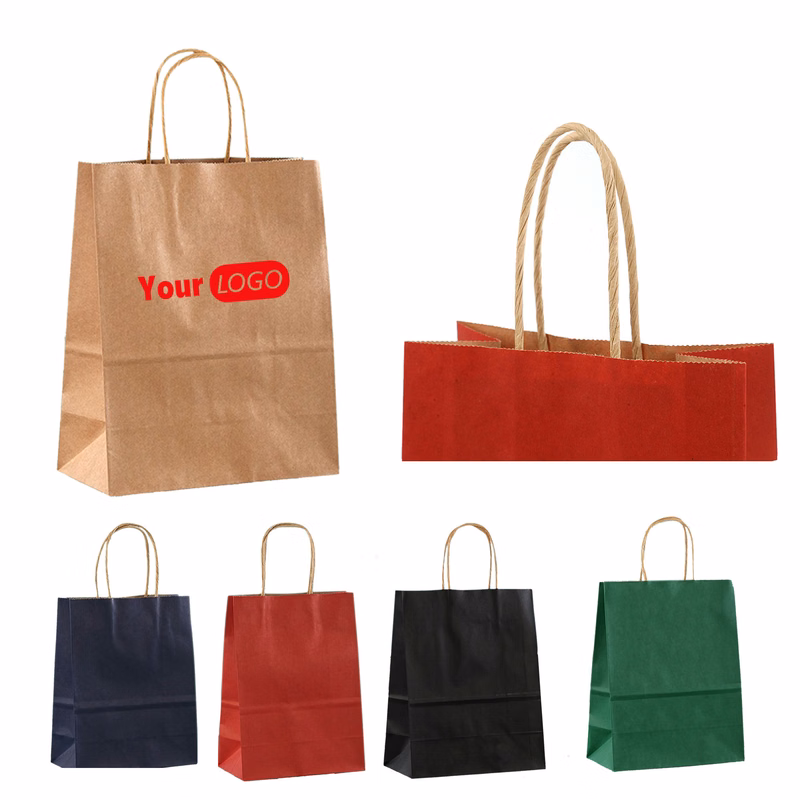 Eco-Friendly Reusable Kraft Paper Gift Bag