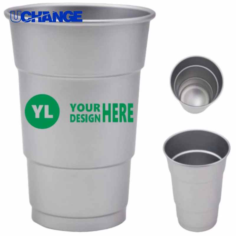 16 oz Aluminum Reusable Stadium Cup Drinkware for Events