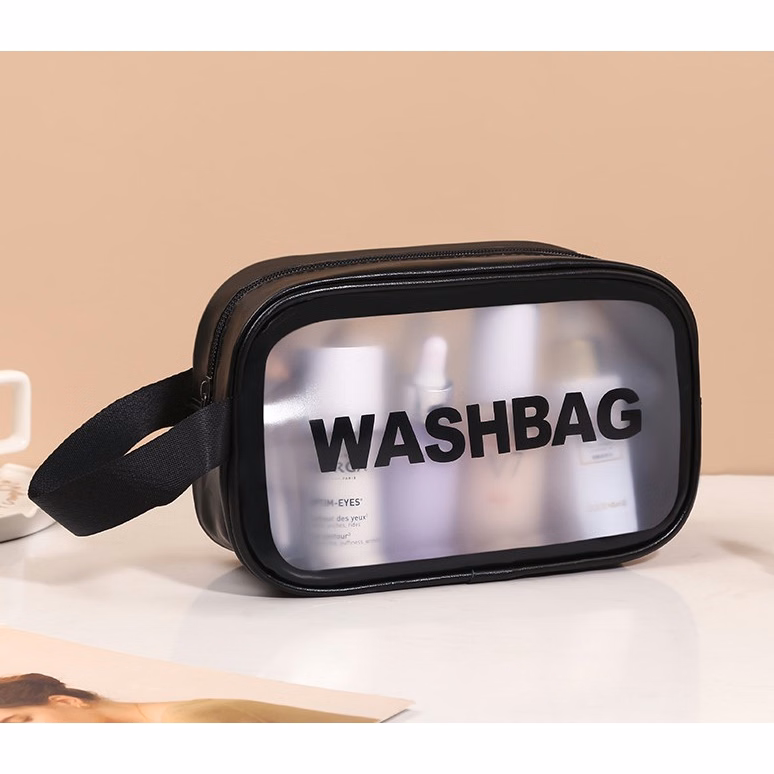 Frosted PVC Zippered Travel Pouches(S)
