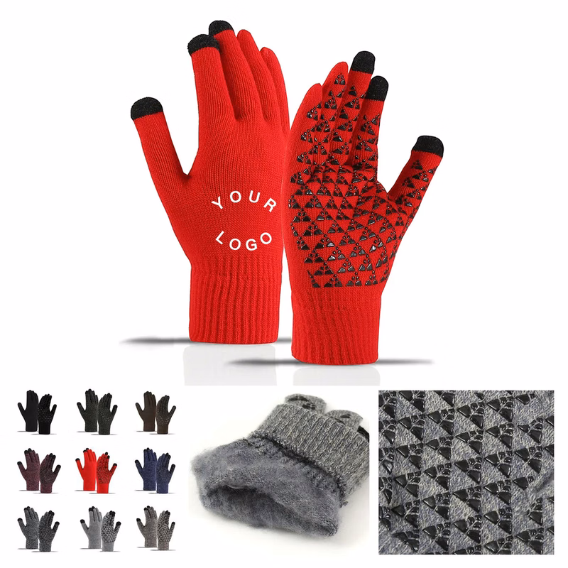 Warm Knit Gloves with Touchscreen Function