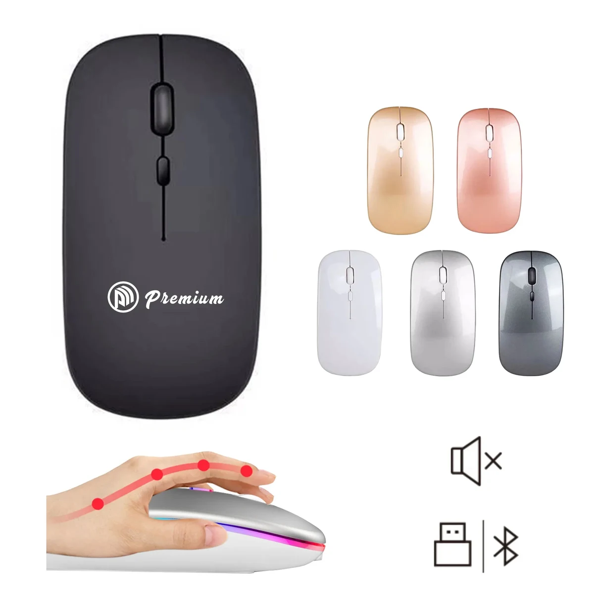 Rechargeable Luminous Office Mouse 1