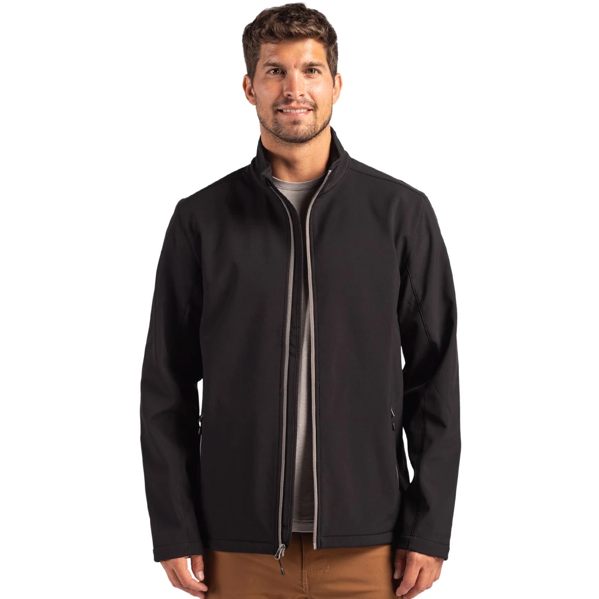 Clique Tempo Recycled Stretch Softshell Mens Full Zip Jacket 1