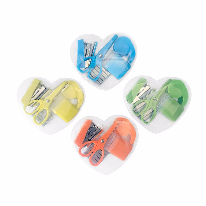 Heart-Shaped Mini Stationery Combo Set