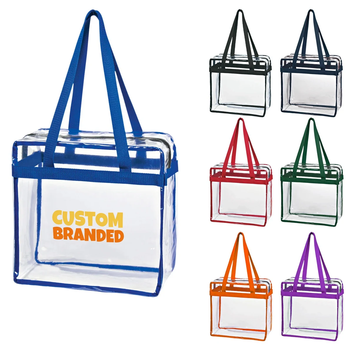 Game Day Clear Stadium Approved Zippered Safety Tote Bags 1