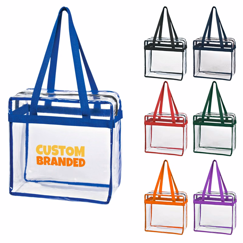 Game Day Clear Stadium Approved Zippered Safety Tote Bags